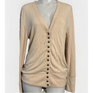 Zenana Outfitters Sweater Cardigan Womens X Large Soft Smooth Ribbing Snap Front